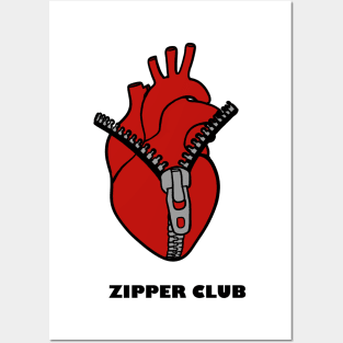 Zipper heart Posters and Art